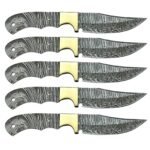 Damascus Steel Hunting Knife Blank