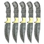 Damascus Steel Hunting Knife Blank