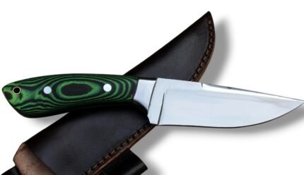 Green Handle Hunting Knife – Premium Fixed Blade Design